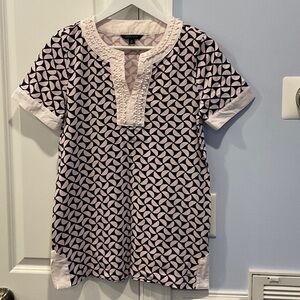 Tommy Hilfiger Black and White Geometric Tunic